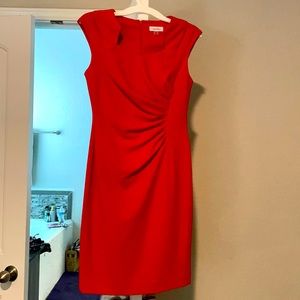 Calvin Klein Red Dress Size 4